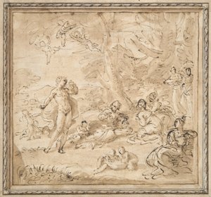 Apollo og Daphne av Pier Francesco Mola