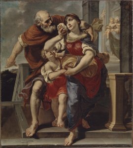 Hagar forlater Abrahams hus av Pier Francesco Mola
