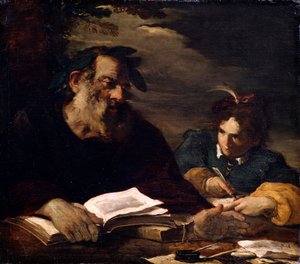 Homer dikterer diktene hans, 1600-tallet