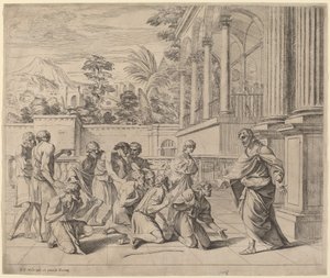 Joseph identifiserer seg for sine brødre av Pier Francesco Mola