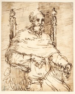 Portrett av pave Julius II, etter Rafael av Pier Francesco Mola