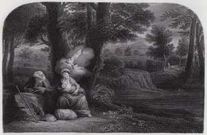 The Repose forresten av Pier Francesco Mola