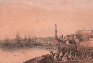 Landing av franske tropper i Genova, Liguria av Blaise Nicolas Le Sueur