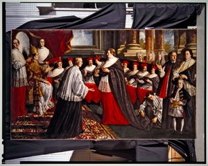 Kroning av pave Clement amp; Innocent VIII (par) (maleri)