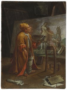 Paolo Matteis i sitt studio av Pier Leone Ghezzi