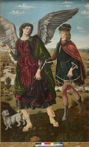 Erkeengelen Rafael og Tobias, 1465-70