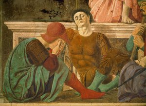 Sovende vakter, detalj fra veggmaleriet av oppstandelsen av Piero della Francesca