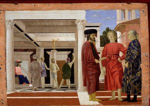The flagellation of Christ, 1444-50 (olje og tempera på tre)