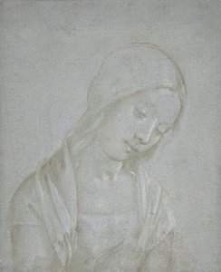 Byste av en ung kvinne, ca. 1495. av Piero di Cosimo.