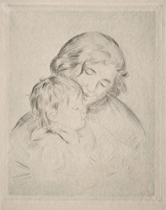 Mor og barn av Pierre-Auguste Renoir