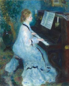 Kvinne ved pianoet av Pierre-Auguste Renoir