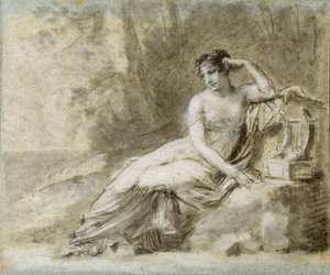 Studer for et portrett av keiserinne Joséphine av Pierre Paul Prudhon