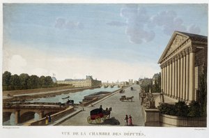 Utsikt over Deputertkammeret - Paris av Courvoisier