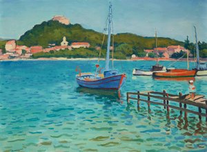 Porquerolles, sommer ettermiddag, 1939. av Albert Marquet