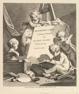Frontispice, 1727-60. av Pierre Alexandre Aveline