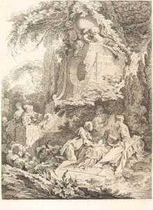 Kjærlighetens fontene, 1738. av Pierre Alexandre Aveline