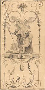 Hyrde og gjeterinne. av Pierre Alexandre Aveline