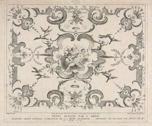 Venus såret av Amor. av Pierre Alexandre Aveline