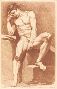 Akademi av Pierre Alexandre Aveline after Edme Bouchardon