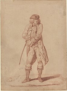 Gentleman med en rideavling av Pierre Alexandre Wille