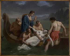 Sapphos død av Pierre Antoine Augustin Vafflard