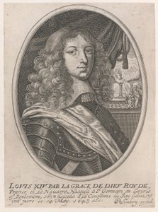 Portrett av Louis XIV (Louis XIV av Guds nåde Roy fra Frankrike og Navarra)