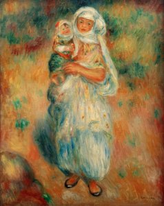 Algerierin mit Kind von Pierre Auguste Renoir