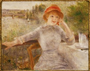Alphonsine Fournaise (olje på lerret) av Pierre Auguste Renoir