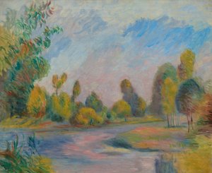 Ved elven, 1896. av Pierre Auguste Renoir