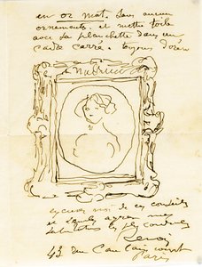 Autografbrev signert til Dr. Fritz Thurneyssen, Paris og Les Collettes, 24. juni 1908 av Pierre Auguste Renoir