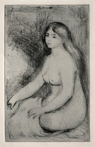 Sitzende Badende von Pierre-Auguste Renoir