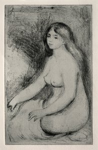 Sittende Bader, ca. 1905. av Pierre Auguste Renoir