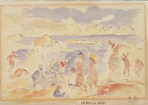 Strandscene, 1883. av Pierre Auguste Renoir