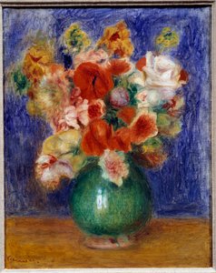 Blomsterbukett. Maleri av Pierre Auguste Renoir (1841-1919) av Pierre Auguste Renoir