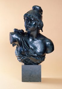 Byste av Paris med skjegg, 1915 av Pierre Auguste Renoir