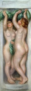 Karyatider, ca. 1910 (olje på panel) av Pierre Auguste Renoir