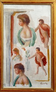 Characters of the Antique Tragedie Watercolor av Pierre Auguste Renoir av Pierre Auguste Renoir