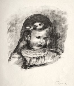 Claude Renoir, Head Down, 1904. av Pierre Auguste Renoir