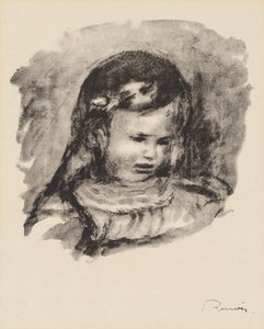 Claude Renoir, hodet senket av Pierre Auguste Renoir