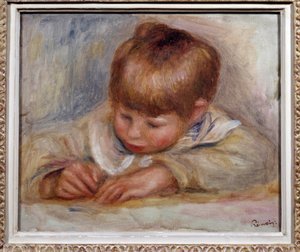 Coco-forfatter Maleri av Pierre Auguste Renoir (1841-1919). 1906. Dim. 0,29 x 0,37 m. Lyon, Museum of Fine Arts av Pierre Auguste Renoir