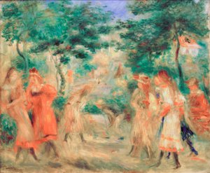 Barn i hagen til Montmartre av Pierre Auguste Renoir