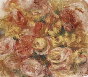 Blomsterskisse, ca. 1914 av Pierre Auguste Renoir