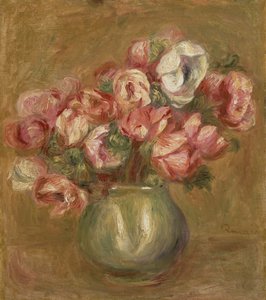Blomster i en grønn vase, 1906 av Pierre Auguste Renoir