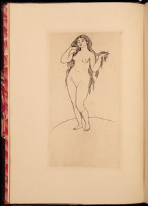 Frontispice til en antologi med verk av Stephane Mallarme, 1891 av Pierre Auguste Renoir