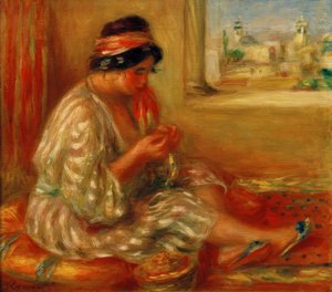 Gabrielle på algerisk av Pierre Auguste Renoir