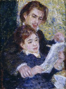 I studio: Georges Riviere og Marguerite Legrand av Pierre Auguste Renoir
