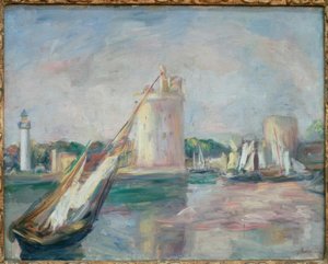 Inngang til havnen i La Rochelle av Pierre Auguste Renoir