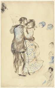 La danse? la campagne (Dansen på landet) av Pierre Auguste Renoir