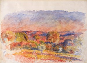Landskap, 1889. av Pierre Auguste Renoir