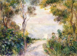 Landskap, End of the Path av Pierre Auguste Renoir